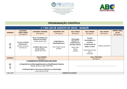 programa&ccedil;&atilde;o cient&iacute;fica 1 &ordm; dia (20 de agosto de 2015)