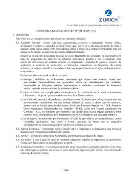 1. DEFINI&Ccedil;&Otilde;ES CONDI&Ccedil;&Otilde;ES GERAIS SEGURO DE VIDA