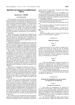 Decreto-Lei n.º 384/2007, de 19 de Novembro