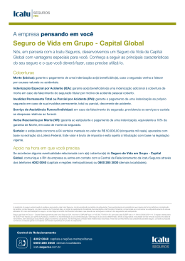 Seguro de Vida em Grupo - Capital Global