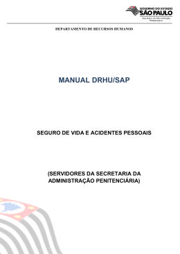 Manual (formato PDF) - Secretaria da Administração Penitenciaria