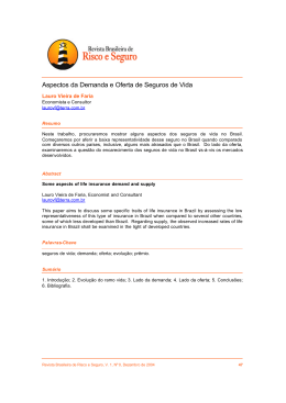 Leia aqui - Revista Brasileira de Risco e Seguro