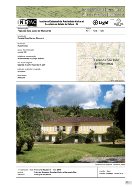 Fazenda S&atilde;o Jo&atilde;o de Monnerat AVI &ndash; F04 &ndash; DB