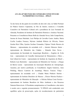 65ª Reunião Ordinária do Conselho Consultivo