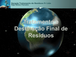 Tratamento e Destinação Final de Resíduos - CRF-PR