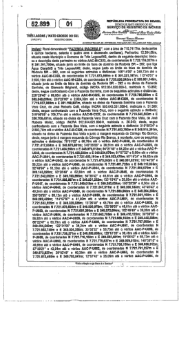 REPÚBLICA FEDERATIVA DO `BRASIL ESTADO DE MATO
