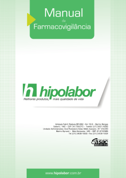 Manual de Farmacovigilância - Hipolabor cv