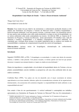 1 IV SeminTUR &ndash; Semin&aacute;rio de Pesquisa em Turismo do
