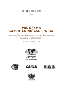PROGRAMA SANTO ANDR&Eacute; MAIS IGUAL