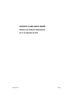 ESPORTE CLUBE SANTO ANDR&Eacute;