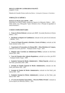 RENATA LOPES DE CASTRO BONAVOLONTÁ OAB/SP 173.501