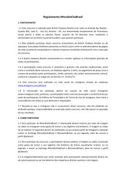 regulamento do concurso #HoraDoChaBrasil