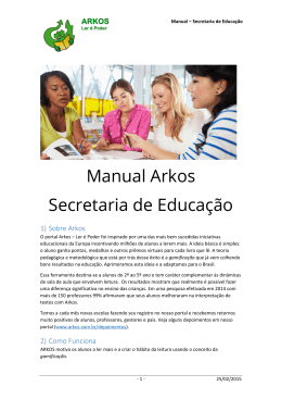 Manual Arkos Secretaria de Educação