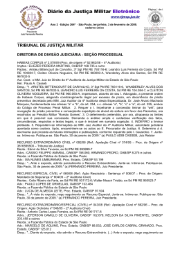 Di&aacute;rio da Justi&ccedil;a Militar Eletr&ocirc;nico