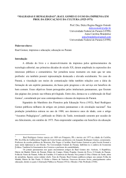 malhadas e remalhadas - Sociedade Brasileira de História da