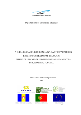 a influência da liderança na participação dos pais no