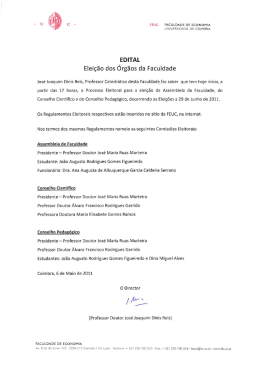 EDITAL - Universidade de Coimbra