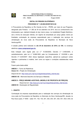 Edital de Abertura - Procuradoria da Rep&uacute;blica no RS