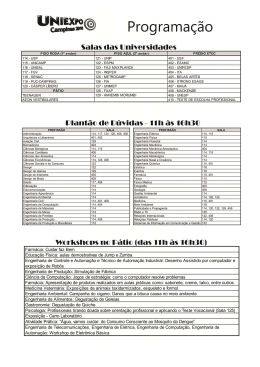 Programação - Teenager | Assessoria Profissional