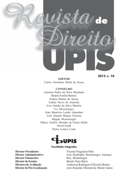 Revista do Direito Volume n&ordm; 10
