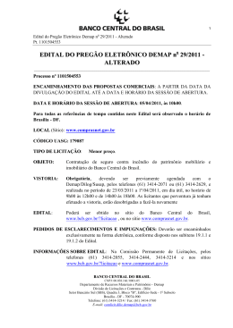 Edital completo - Banco Central do Brasil