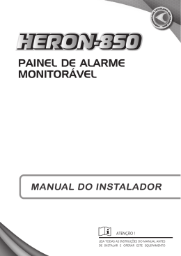 Manual de Instala&ccedil;&atilde;o - TEM :: Ind&uacute;stria Eletr&ocirc;nica