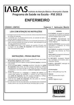 ENFERMEIRO - Concursos BioRio
