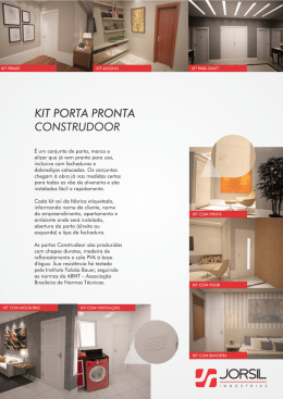 KIT PORTA PRONTA CONSTRUDOOR