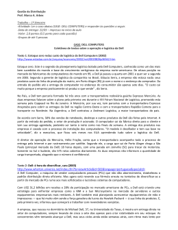 (CASE: DELL COMPUTERS) e - Blog do Prof. Marco Arbex