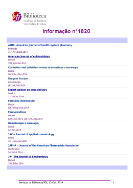 Dia 13-10-2014 | Informação Nº 1820