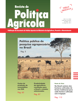 Revista de Pol&iacute;tica Agr&iacute;cola n&ordm;3/2014