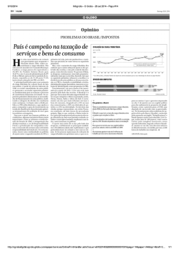 Problemas do Brasil_Impostos- O Globo - 28 set 2014