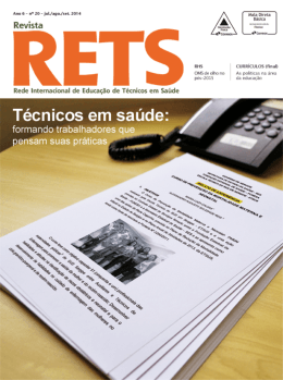 Ano.6 n&ordm; 20 - RETS - Rede Internacional de Educa&ccedil;&atilde;o de T&eacute;cnicos