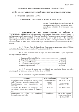 Fl. n&ordm; (Continua&ccedil;&atilde;o do Boletim do Comando da Aeron&aacute;utica n&ordm;