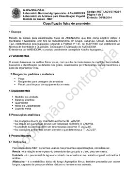 MET LACV 07-02 Classificação física de Amendoim