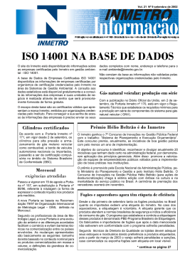 ISO 14001 NA BASE DE DADOS
