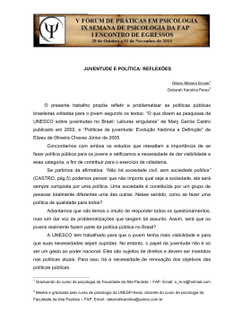 juventude e politica- reflexoes