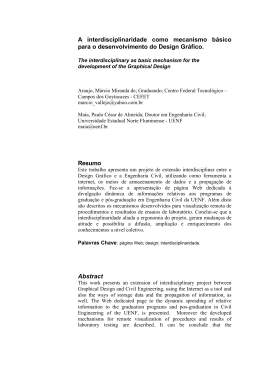 A interdisciplinaridade como mecanismo bsico para o