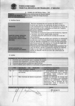 PODER JUDICIÁRIO - TRT da 3ª Região