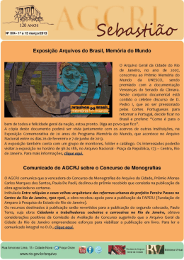 Exposi&ccedil;&atilde;o Arquivos de Brasil, Memoria de Mundo