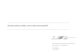 JOVENS AGRICULTORES, UM FUTURO POR DECIDIR!!!
