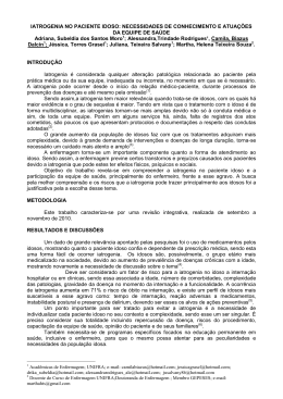 iatrogenia no paciente idoso