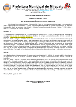 Retifica&ccedil;&atilde;o I