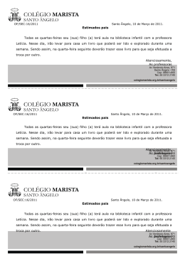 Aviso sobre o funciomento da Biblioteca Infantil