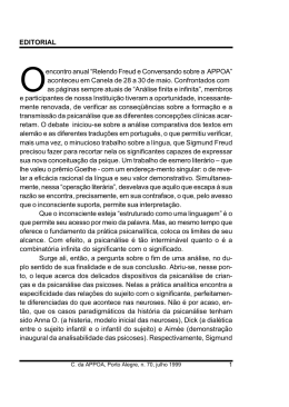 Correio nº 70 - APPOA - Associação Psicanalítica de Porto Alegre