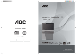Manual do Usuário TV LED LE22H138 - AOC