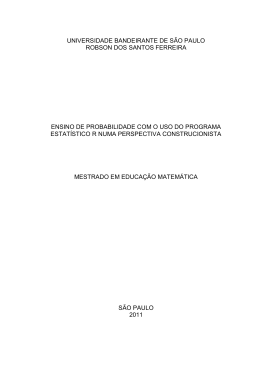 ensino de probabilidade com uso do programa r numa