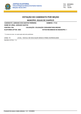 Adriano dos Santos Ferreira - Tribunal Regional Eleitoral de Santa