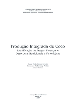 Produ&ccedil;&atilde;o Integrada de Coco
