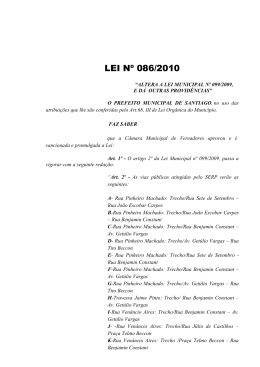 Lei 086 2010 - Prefeitura Municipal de Santiago